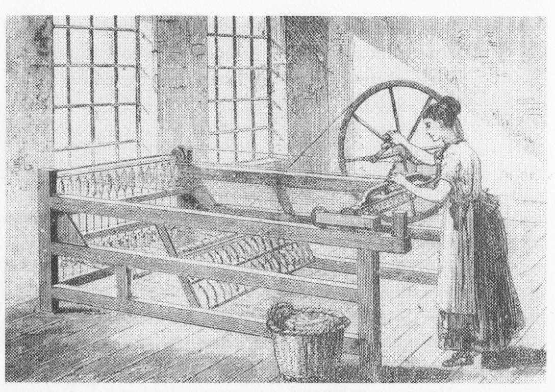 spinning jenny met spinster Canon van techniek in Twente